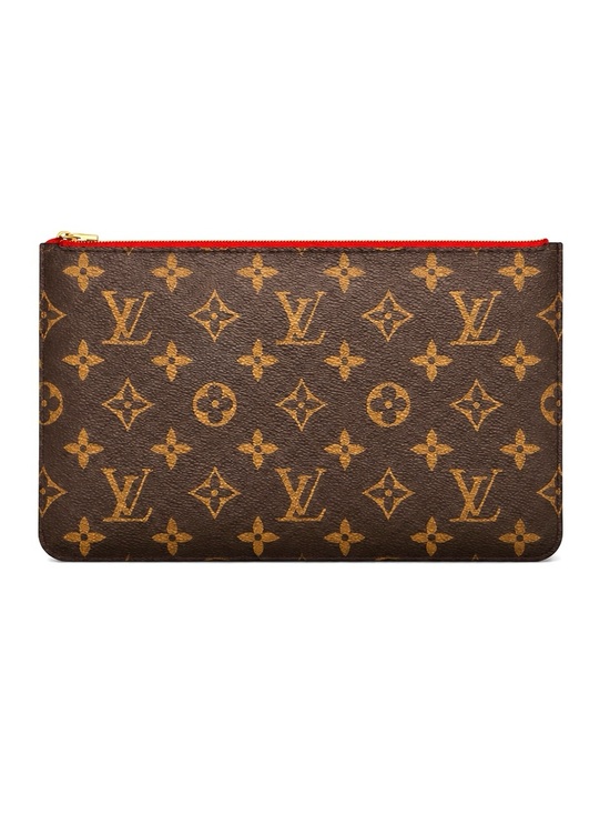 Louis Vuitton Handbags - Louis Vuitton LV Brown Monogram Neverfull Zippered Pouch Clutch NEW